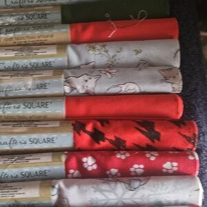 Red and Green Fabric Bundle
